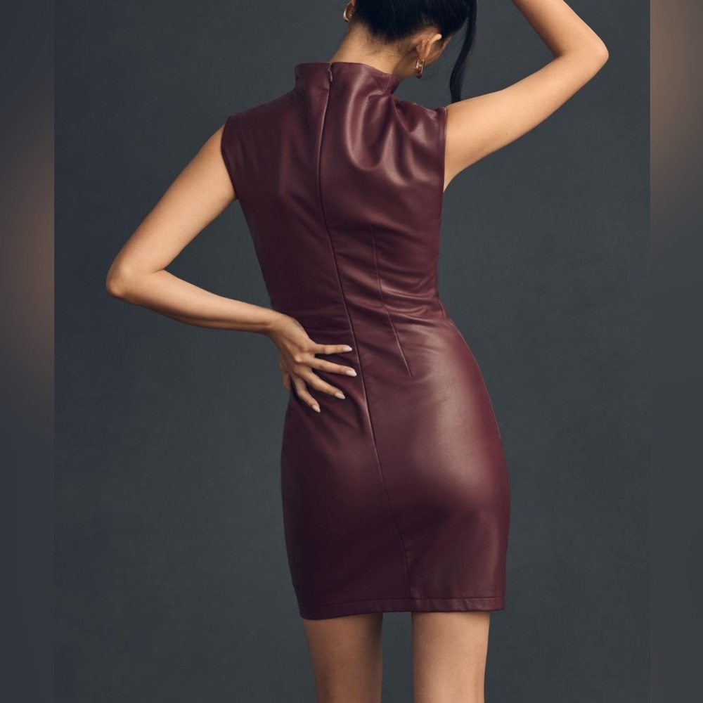 NWT Anthropologie The Maya Ruched Cowl-Neck Dress - Picture 3 of 7